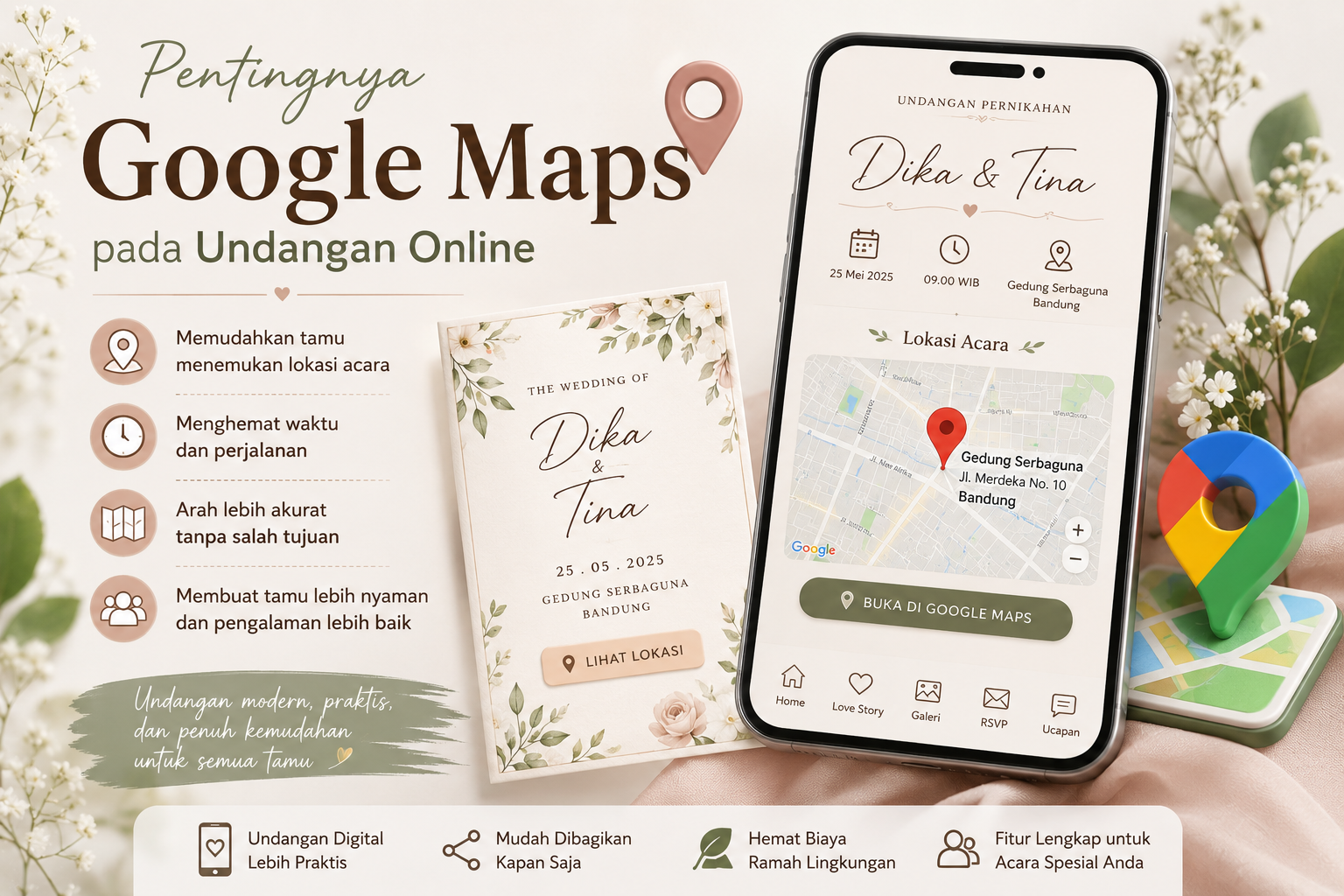 Pentingnya Google Maps pada Undangan Online